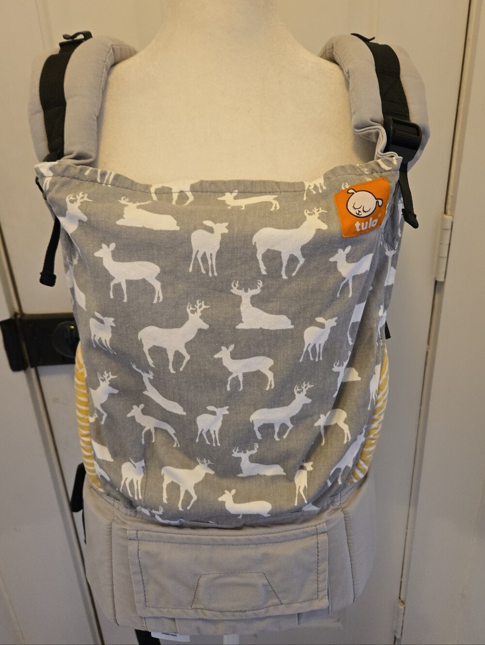 Tula Carrier Deer Print with Black Straps